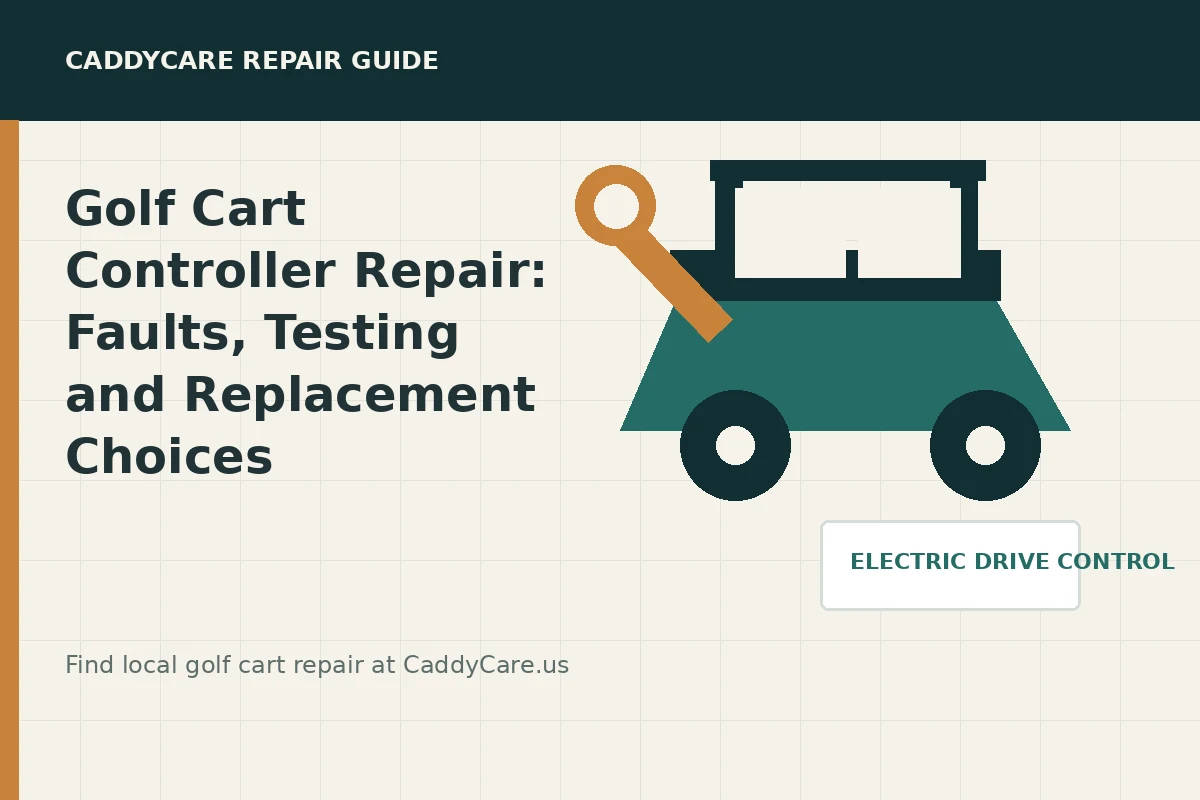 CaddyCare guide for golf cart controller repair