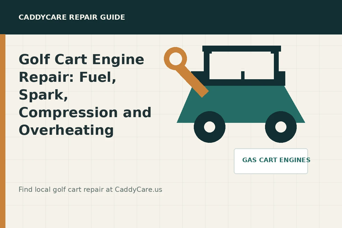 CaddyCare guide for golf cart engine repair