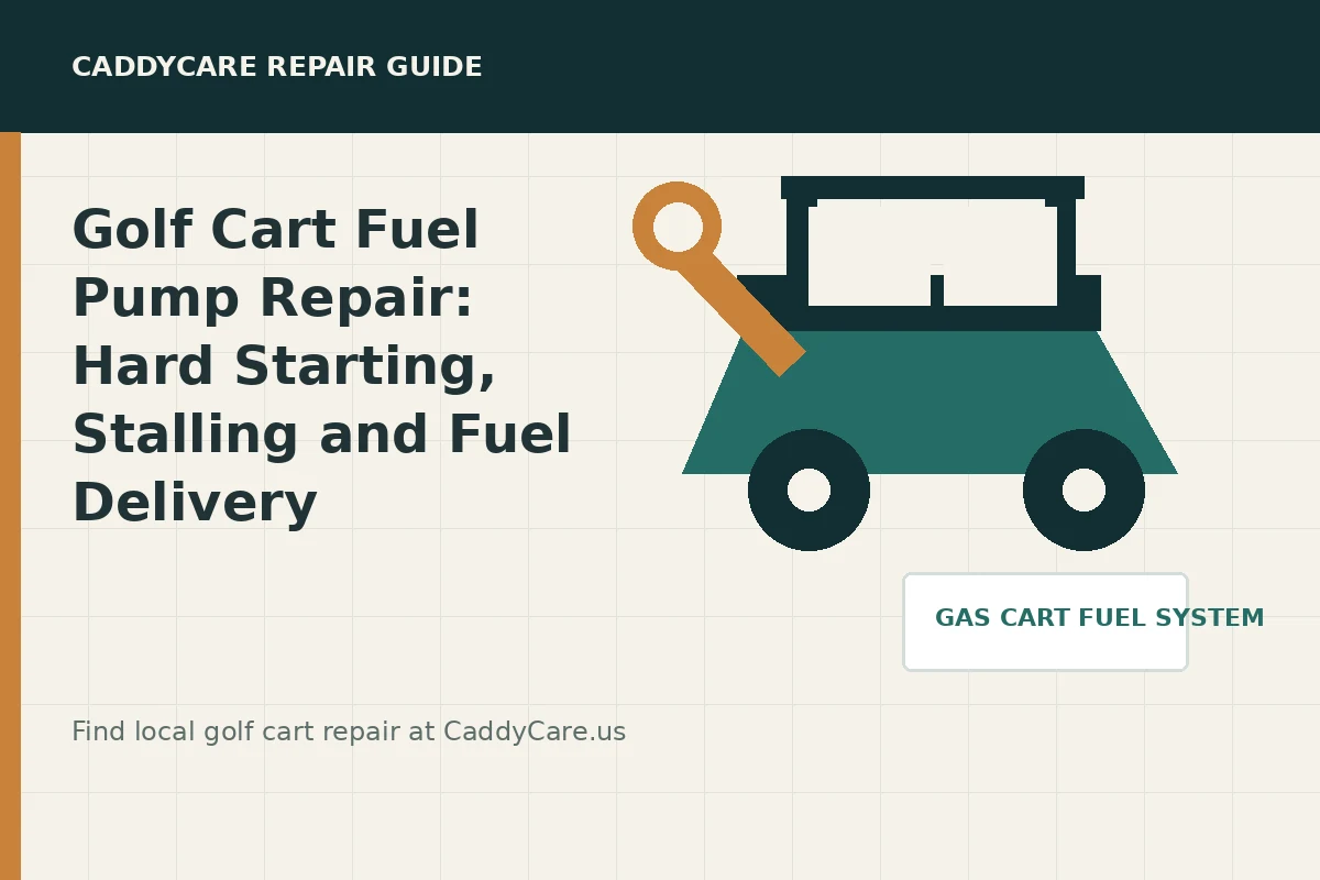 CaddyCare guide for golf cart fuel pump repair