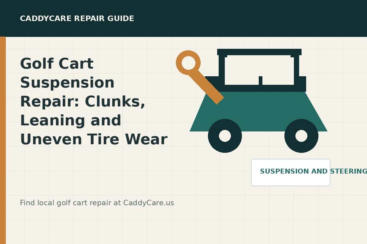 CaddyCare guide for golf cart suspension repair